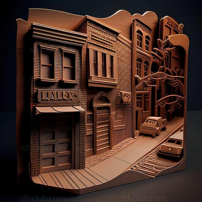 3D model streets (STL)